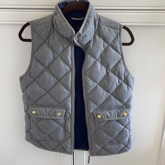 J. Crew Jackets & Blazers - Jcrew quilted vest , grey small